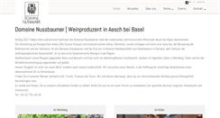 Desktop Screenshot of domainenussbaumer.ch