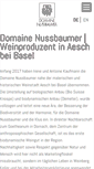 Mobile Screenshot of domainenussbaumer.ch